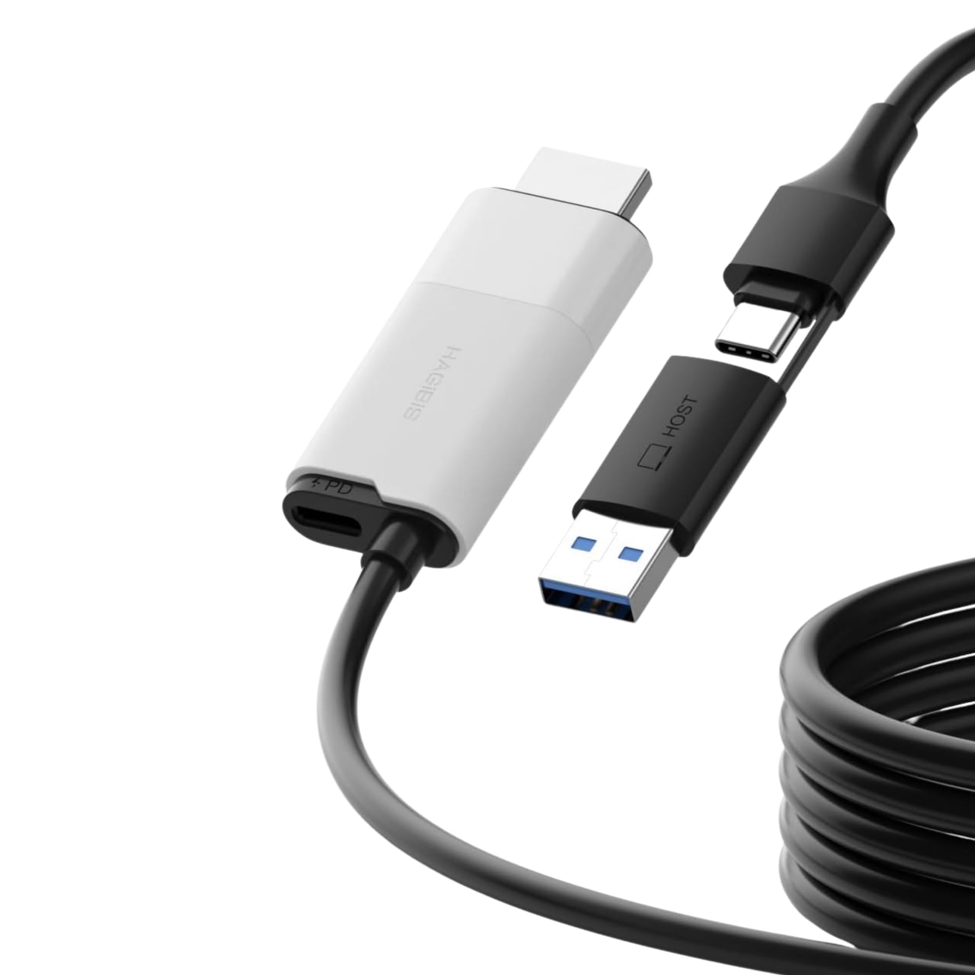 USB3.0 Video Capture Card with 100W PD, HDMI to USB A/USB C Capture Cable 1080P@60fps YUY2 MJPEG MS2130 for Quest 3 VR Switch PS4/5 Live Broadcast, Gaming, Streaming, Recorder