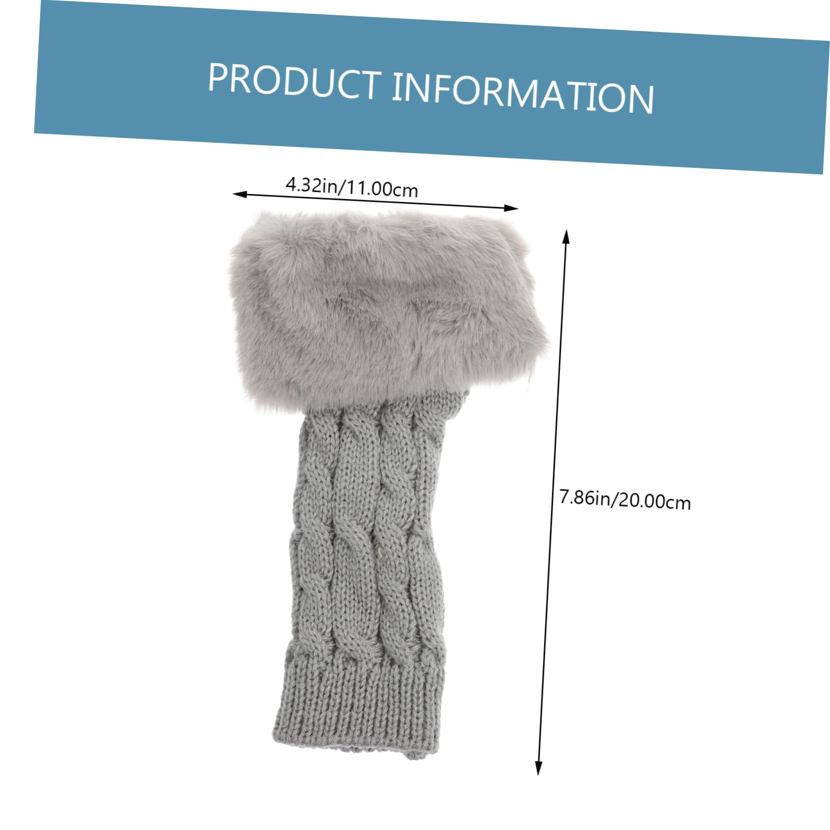 FOMIYES Comfy Arm Sleeves Knit Gloves for Winter Men's Half-finger Arm Covers and Breathable