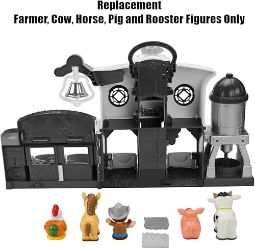 Miniatura 2 de Piezas de repuesto para Fisher-Price Little People Caring for Animals Farm Playset  GLT78  Paquete de repuesto de 5 figuras  Granjero, vaca,