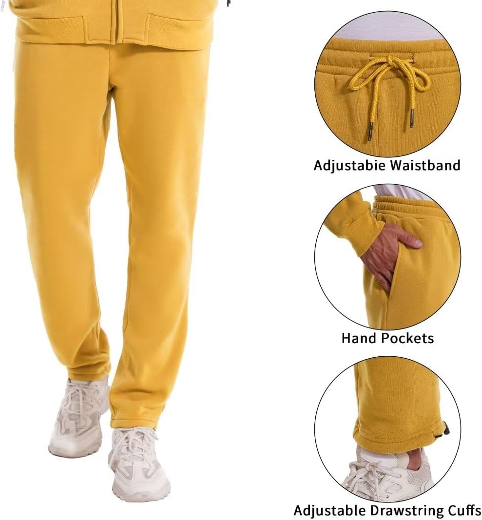 Zusmen Tracksuit Mens,Casual Sport Jogging Suits Casual Sweatsuit - Image 5