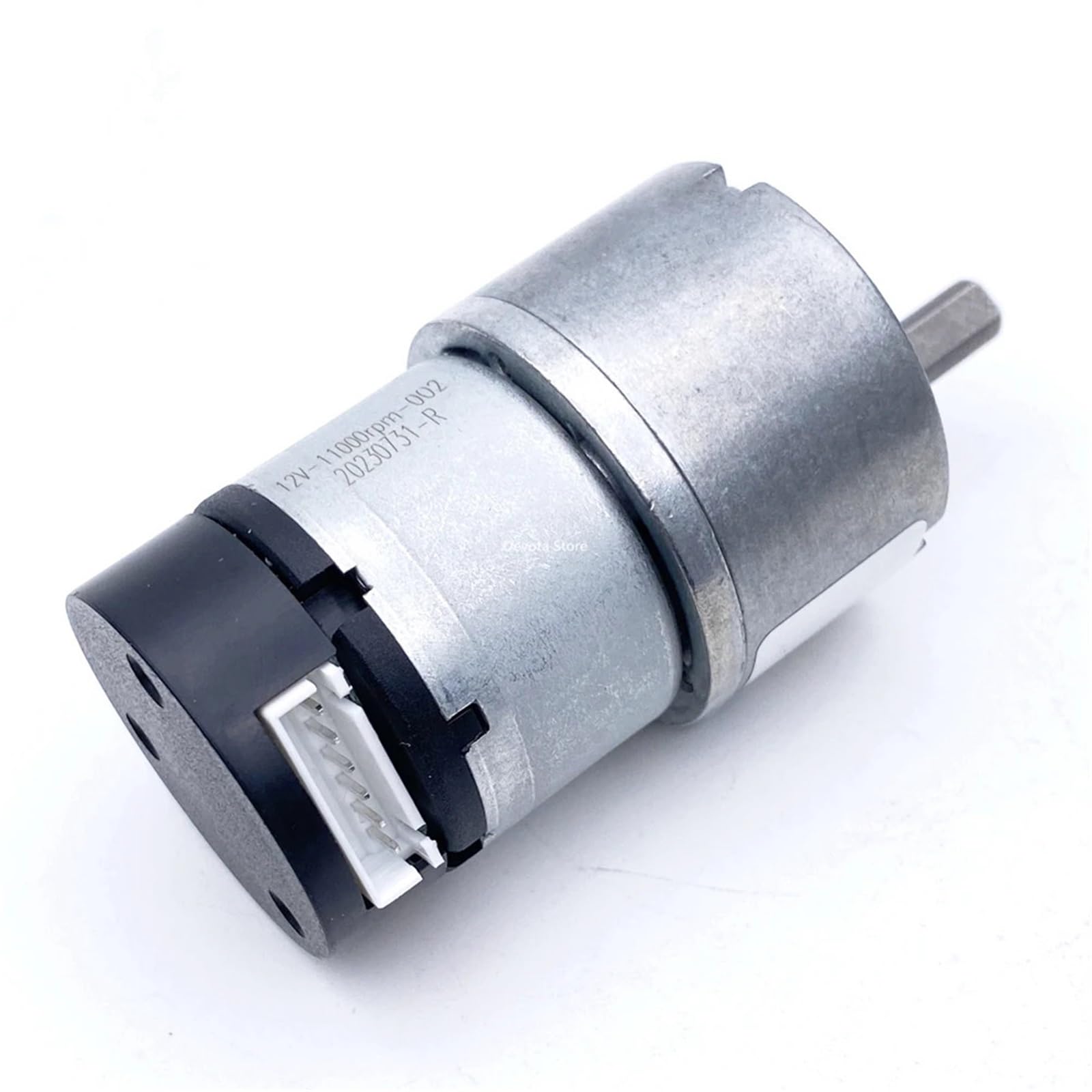 Moteur à engrenages CC 12V 7W avec codeur photoélectrique 500 PPR pour robotique