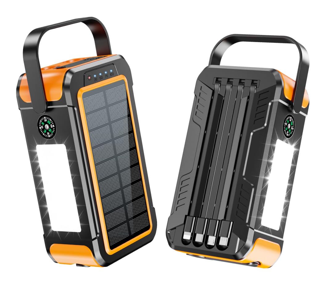 80000mAh　大容量　ソーラーモバイルバッテリー　災害対策　同時充電 Amazon | 【2025新モデル】大容量 80000mAhソーラーモバイルバッテリー