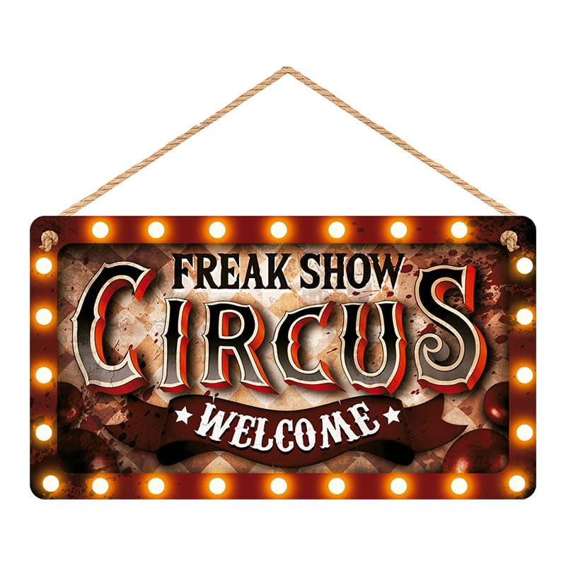 Decoração de sinal circus (35 x 20)
