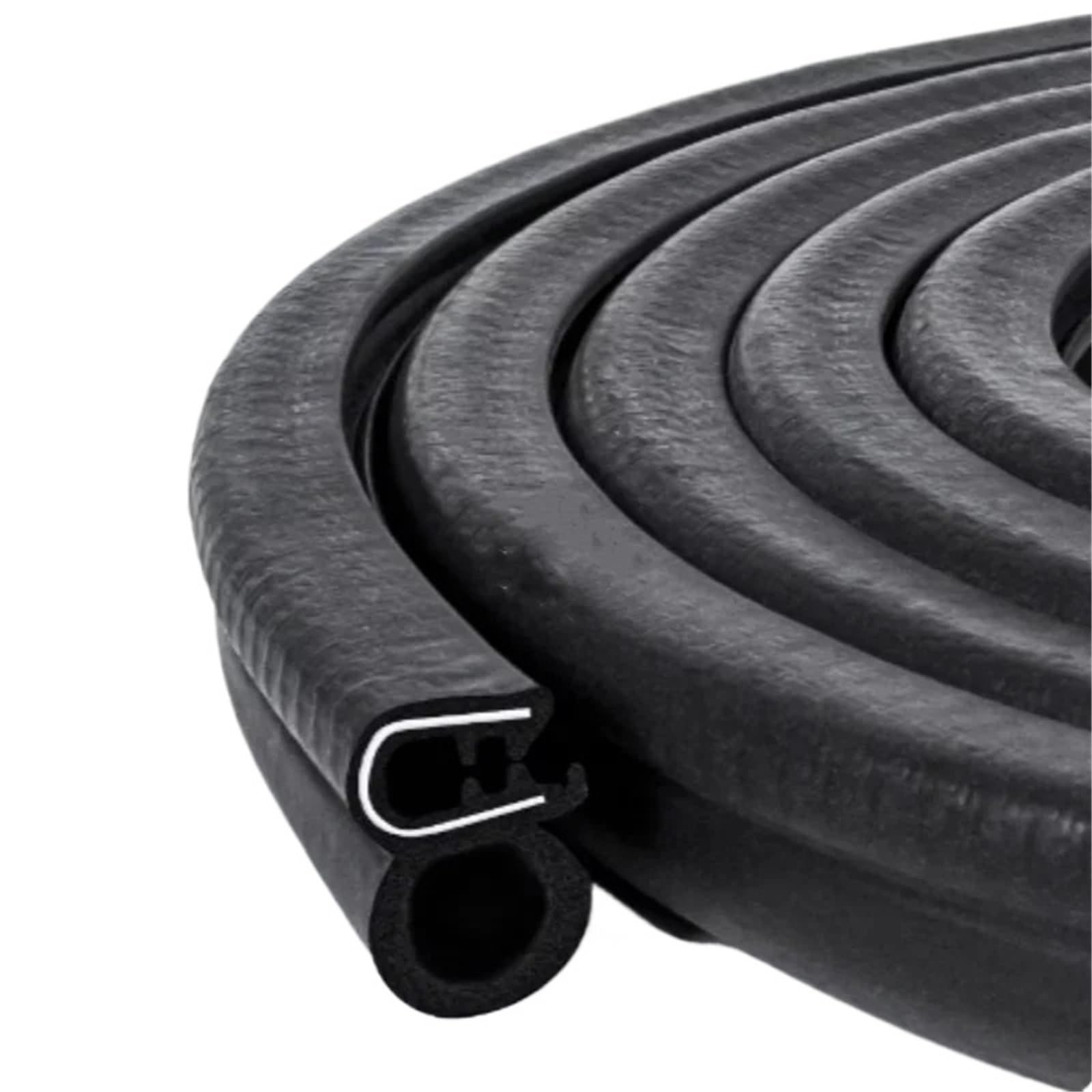 Frvvpl Style One 1M Car Door Seal Strip Rubber 1M/2M/5M Rubber Edge Guard Sealing Strip Universal Soundproof Strips Car Door Anti-Collision Waterproof Parts(Style One 1M)