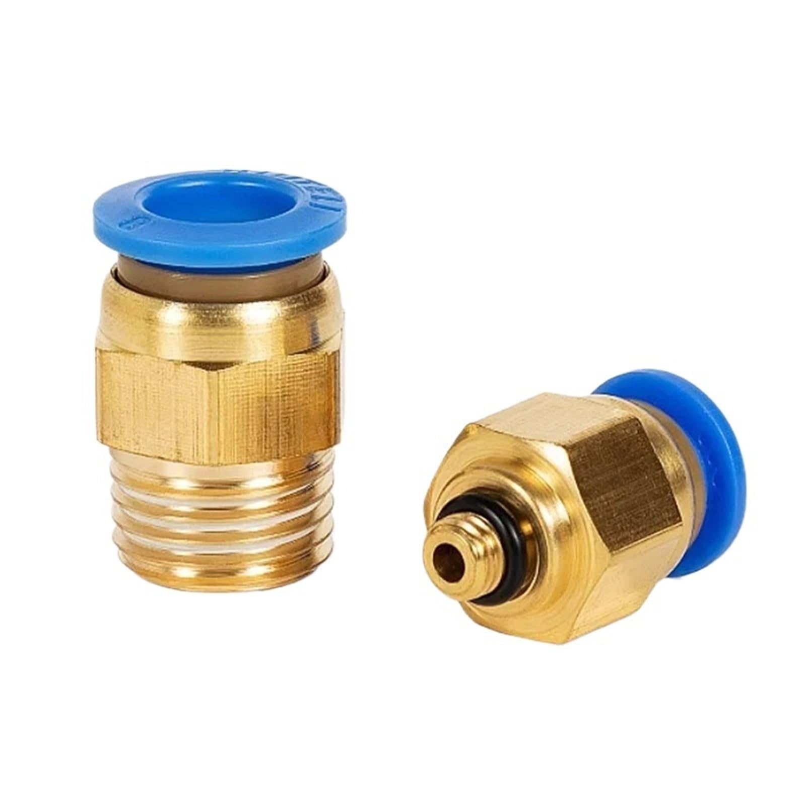 PC Air Pneumatic Fitting Quick Connector PC4-m5 4-M6 4mm 6mm 8mm 10mm 12mm Thread 1/4 1/2 1/8 3/8 Compressed Hose Tube Pipe 100Pcs(PC6-M10x1.5)