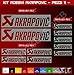 Adhésifs Stickers pegatina AKRAPOVIC Moto Motorcycle cod. 0575 (Grigio Medio cod. 074)