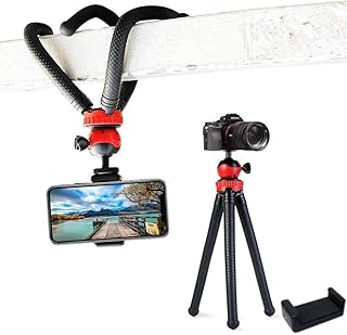 Adofys Flexible Gorillapod Tripod with 360° Rotating Ball Head Tripod for All DSLR Cameras(Max Load 1.5 kgs) & Mobile Phon Price In India