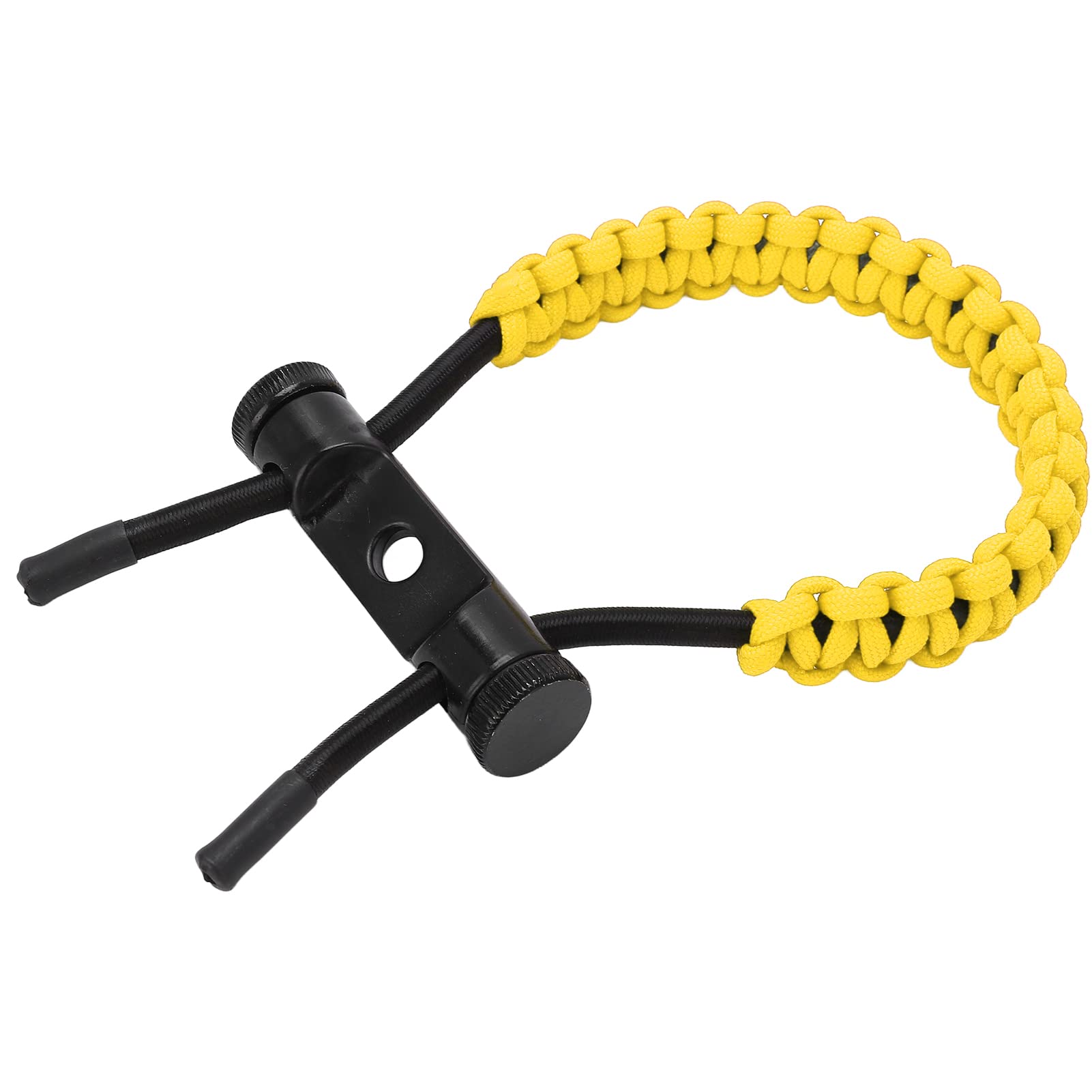 Imbracatura da Polso con, Cinturino da Polso con Cinturino da Polso con Composto Corda Lavorata a Maglia a Mano Regolabile per L'allenamento(Giallo)