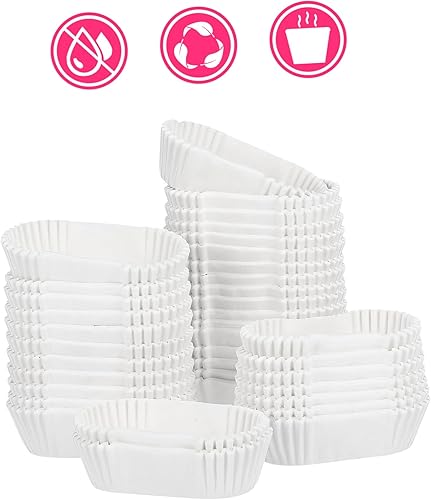 Miniatura 3 de Cabilock 2000 tazas ovaladas para hornear, desechables, de papel, para tartas, alta temperatura, resistente al aceite, para magdalenas, pasteles,