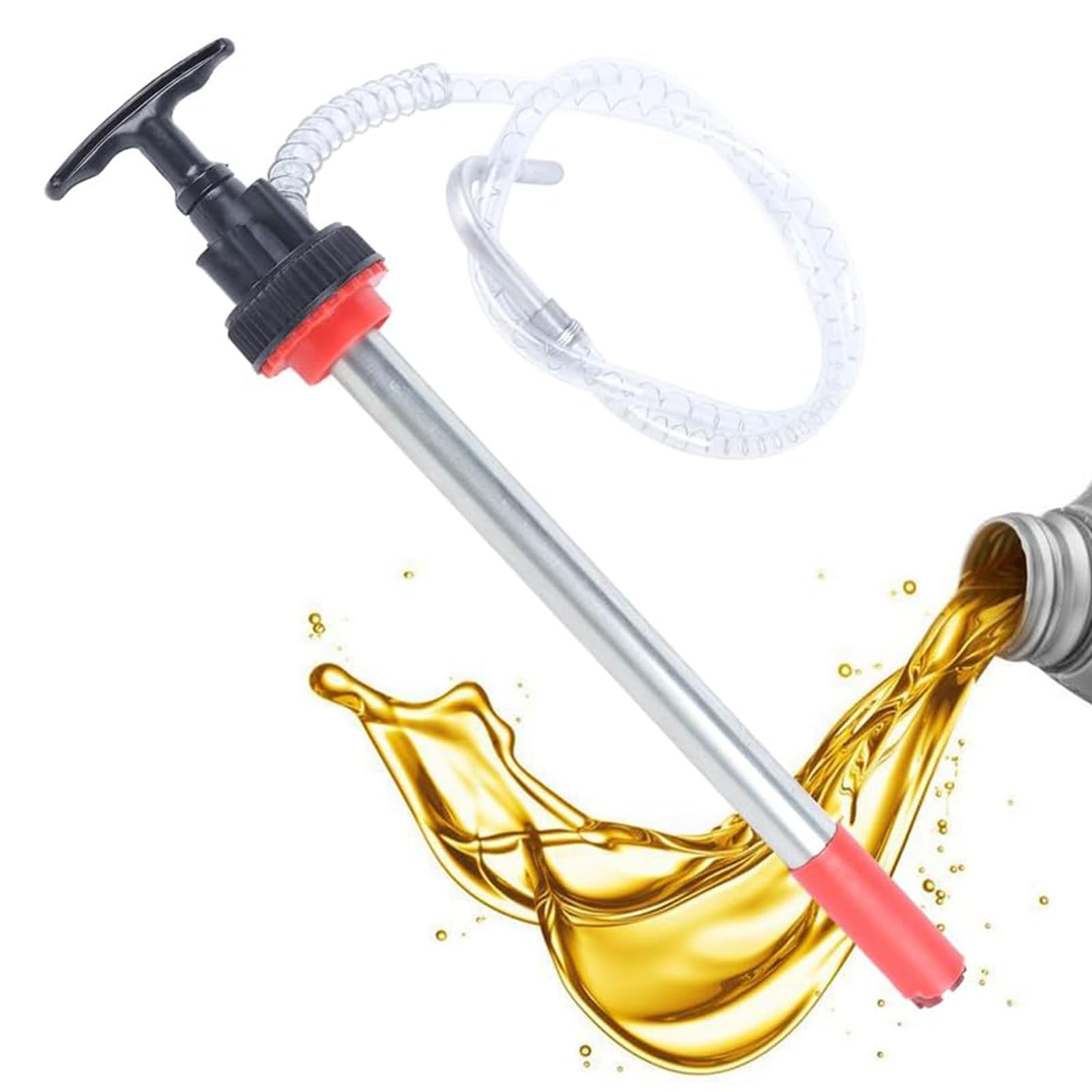 Pompes de de Liquide manuelles avec Fonction Anti-déversement et poignée Confortable pour transférer l ' Huile de conteneurs de 20 litres Pompes à Siphon de Carburant