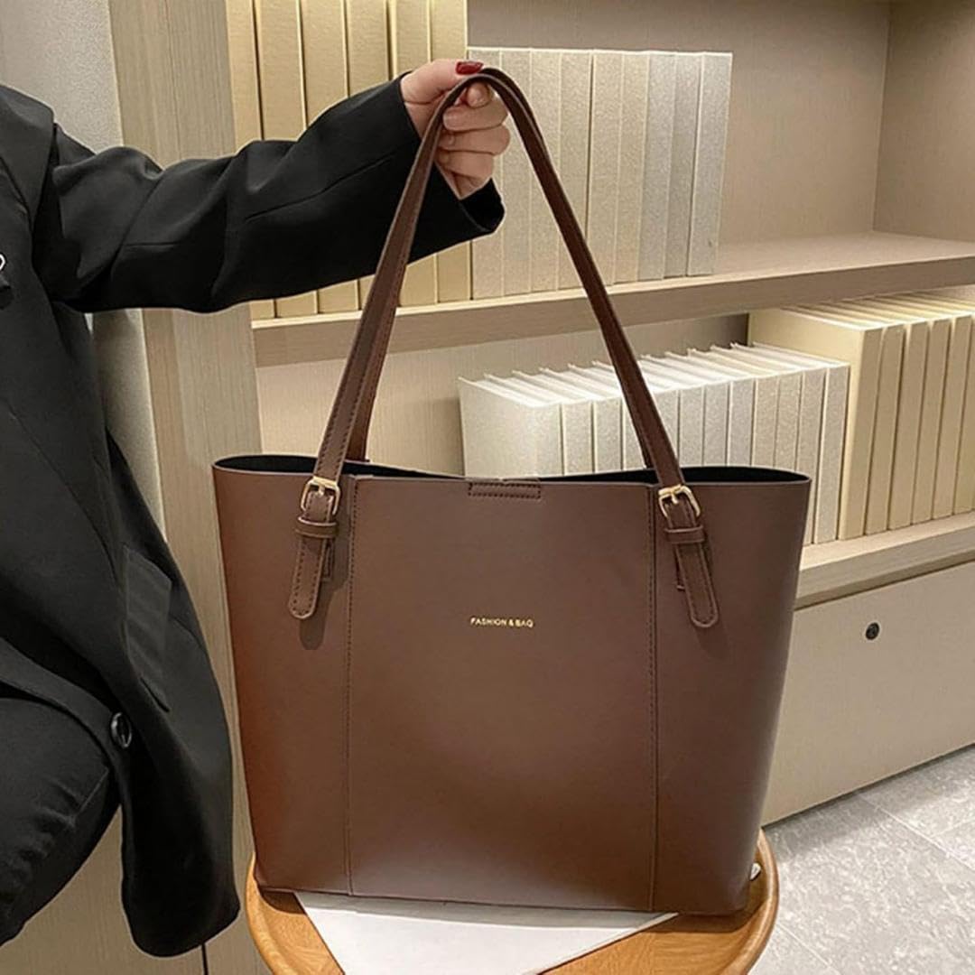 Amazon.co.jp: ブラウン バッグ トート レディース A4が入る 通勤 通学