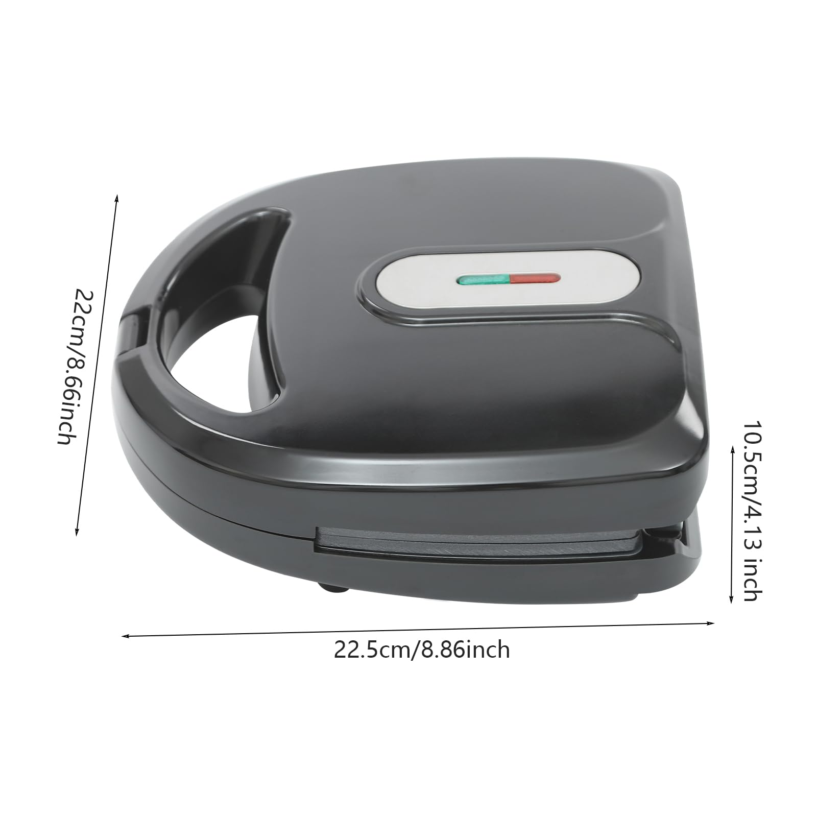 Urządzenie do kanapek 6 w 1, wielofunkcyjna gofrownica 750 W, grill, dwustronne ogrzewanie, nieprzywierająca prasa panini, patelnia do steków, opiekacz do kanapek, do biura, domu, kuchni