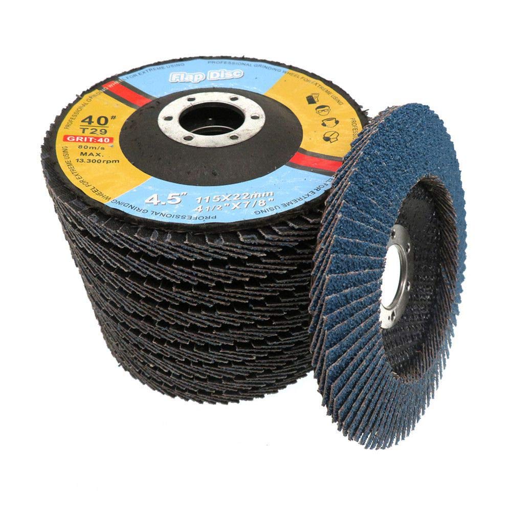 Disque de rabat grain 40 à 120 pour meuleuse 115mm x10