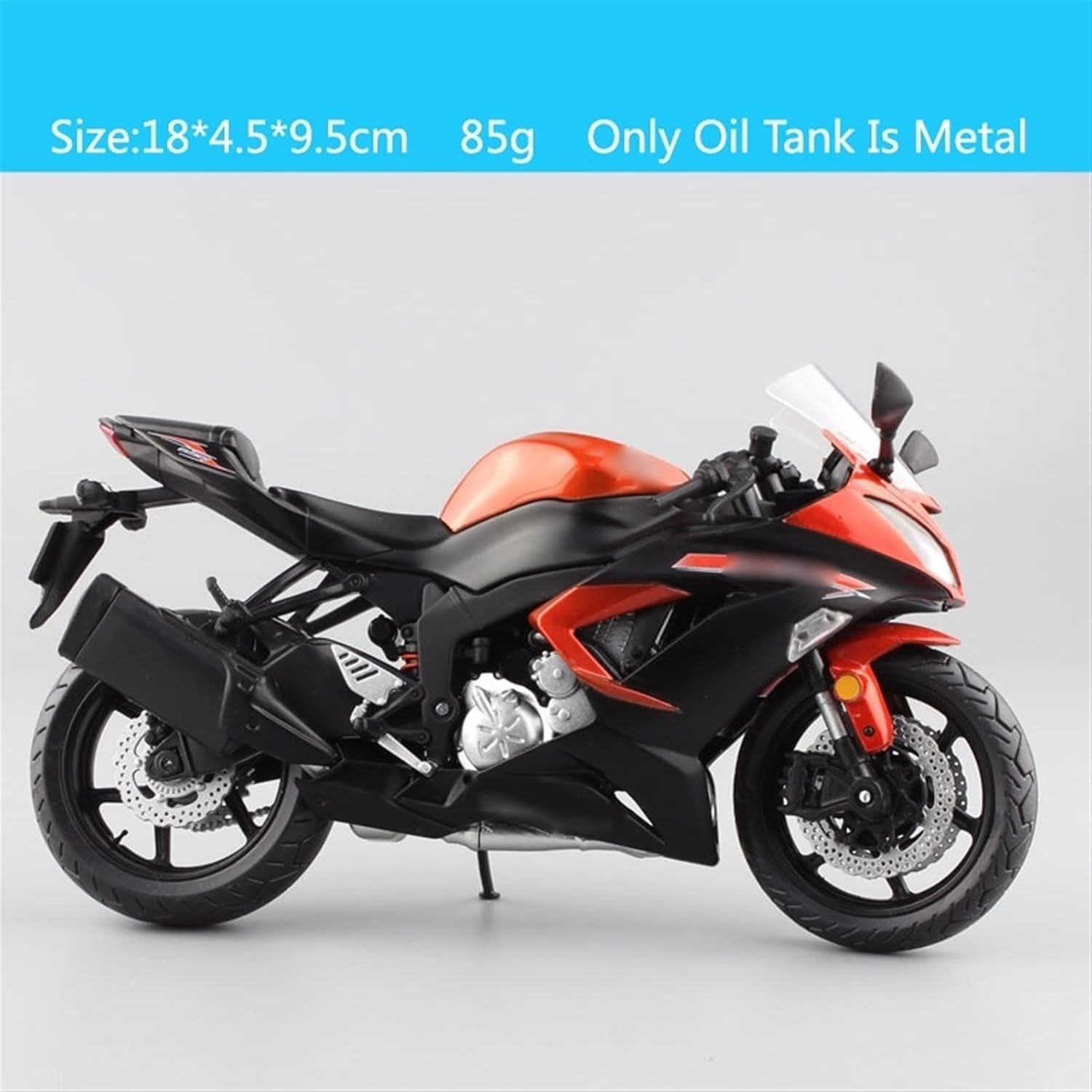 1/12スケールカワサキ用ニンジャ用ZX6Rマルチカラーオートバイおもちゃ