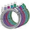 Cable USB tipo C, paquete de 5 cables USB C trenzados de nailon 3A, cargador de carga rápida para Samsung Galaxy S9/S8 Note8/9 20 10 S21 S20 S10 Plus C