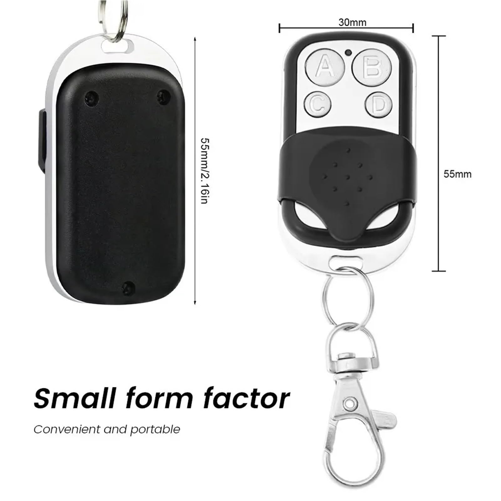 Limitadores de Puertas 433MHZ Control remoto puerta de garaje abridor duplicador clon aprendizaje código rodante llave coche | 5PCS