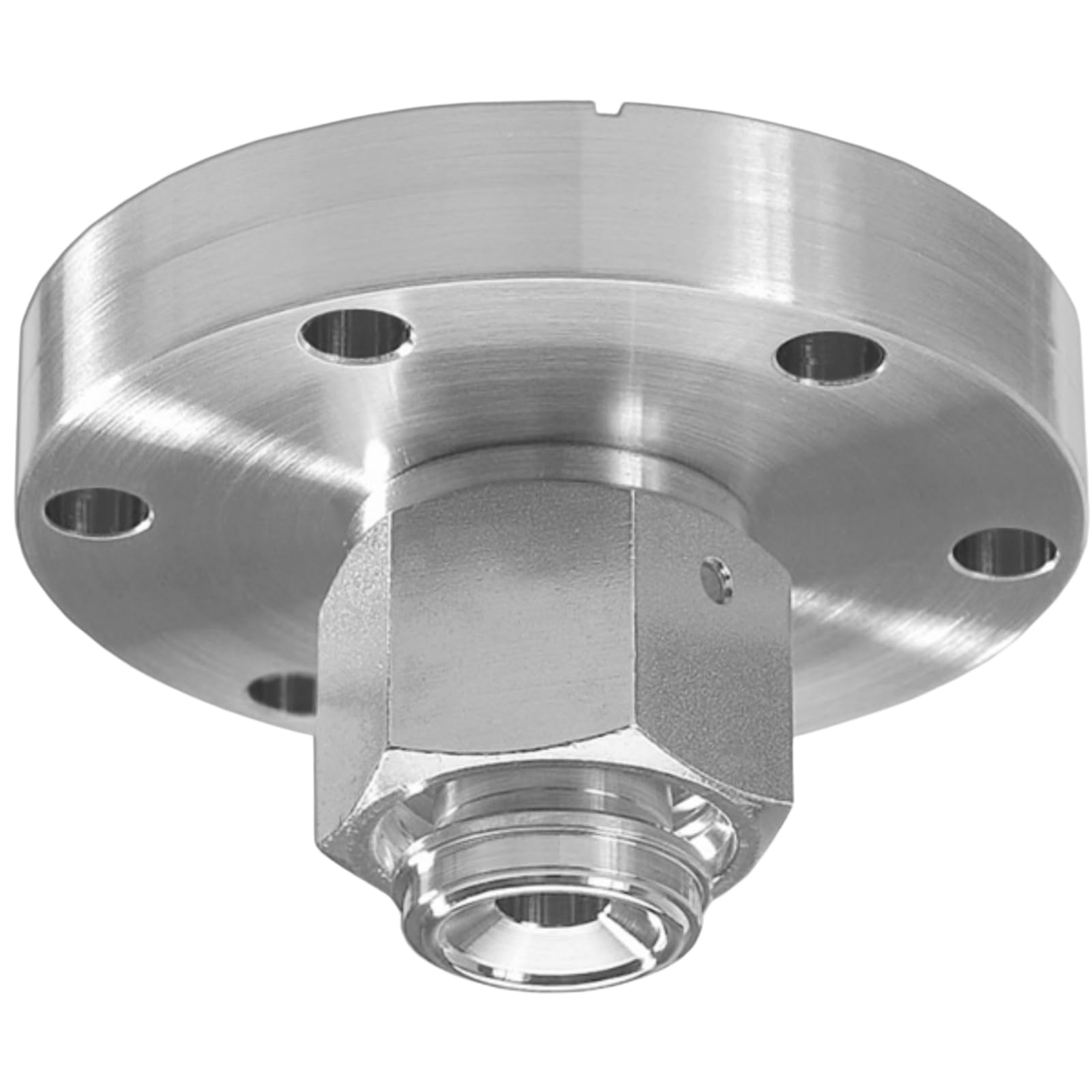 Adaptador de brida de vacío VCR hembra a KF16 de acero inoxidable - Acoplador de conector de alto vacío, 1 pulgada(CF35 0.5 Inch)