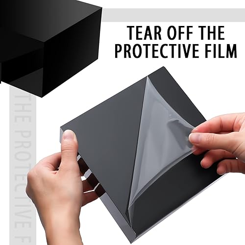 Miniatura 3 de Juego de 3 elevadores de exhibición de acrílico, cajas de 5 caras con parte inferior hueca, cubos de anidación, estante para cosméticos, alimentos,