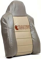 Vista 2 de Us Leather Car Seats Compatible con Ford Excursion Eddie Bauer 4X4 Driver Lean Back Leather 2 Tone Tan 2003-2004