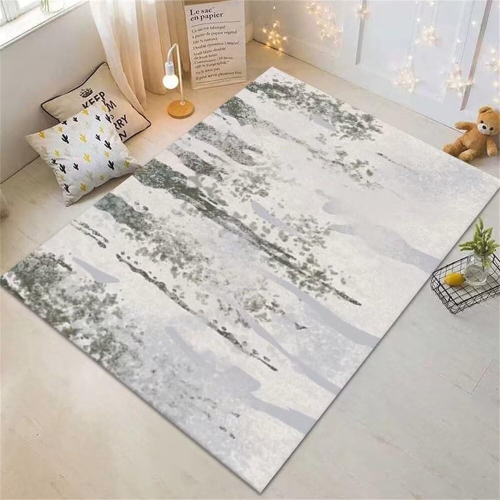 Tapis de salle à manger gris résistant aux chaises et à l'usure 180X280CM
