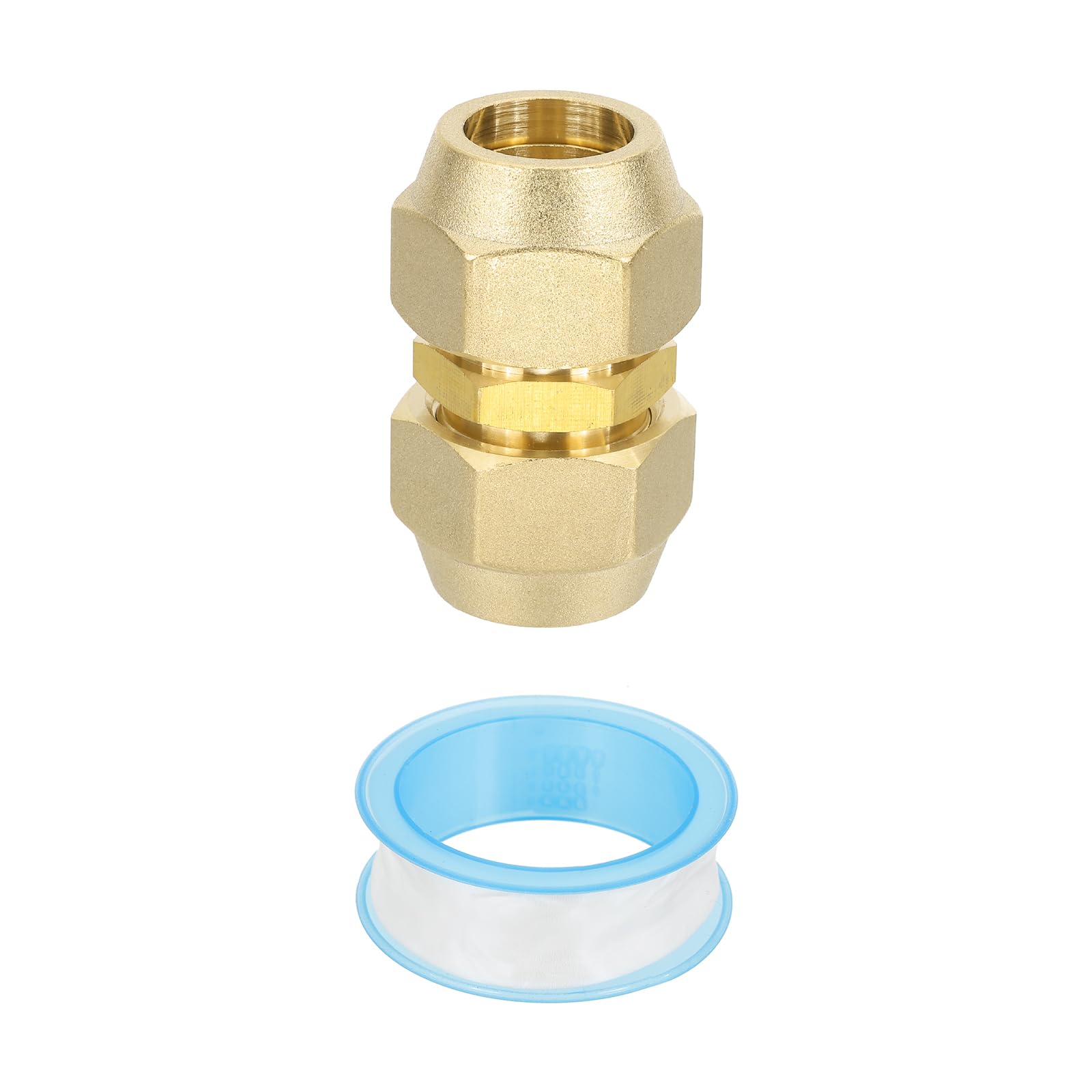 Raccord de prolongation de tuyau en cuivre AC 3/4" PATIKIL anti-fuite avec son ruban PTFE HVAC