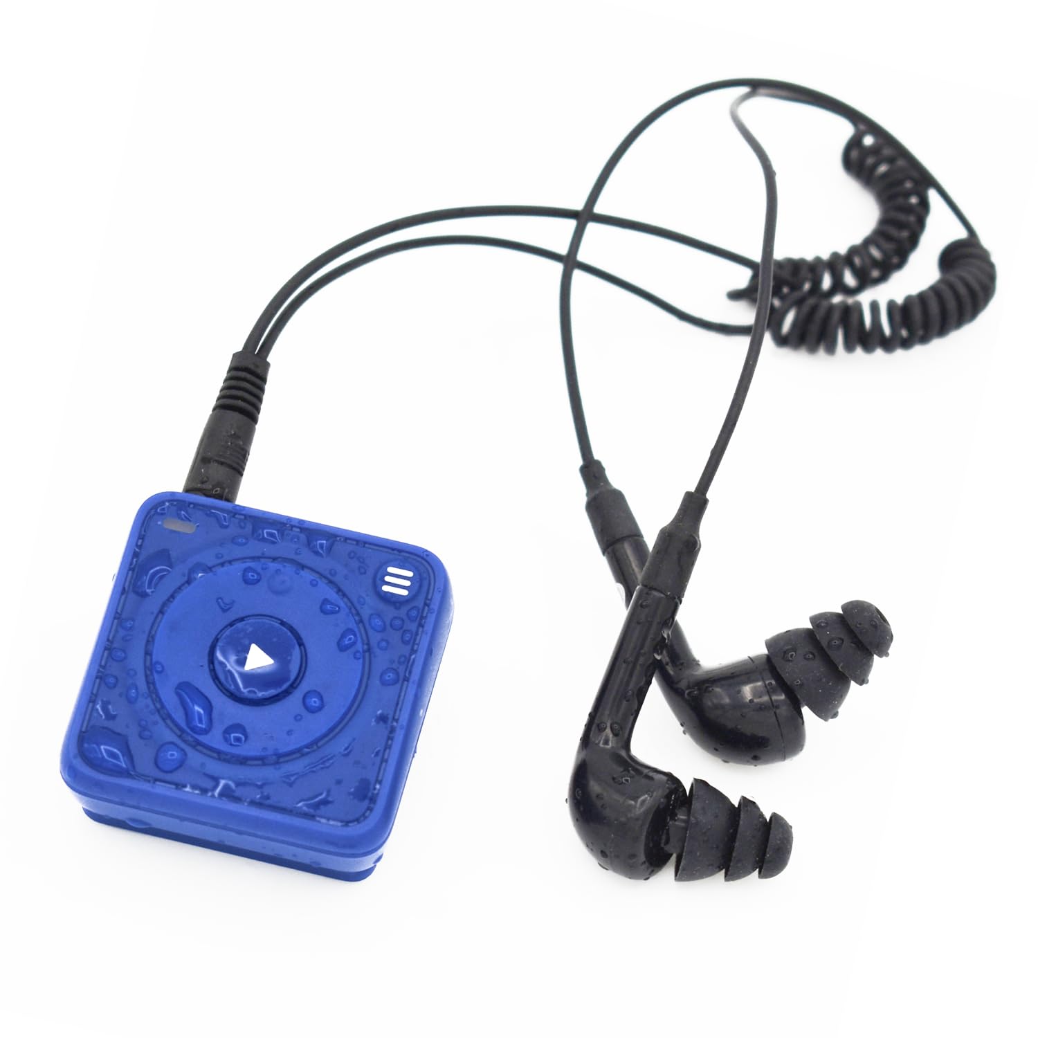 Mighty Wave (édition 2026) étanche IPX7 Spotify & Amazon Music Player – Comprend un casque filaire étanche – Parfait pour la natation – Musique + podcasts