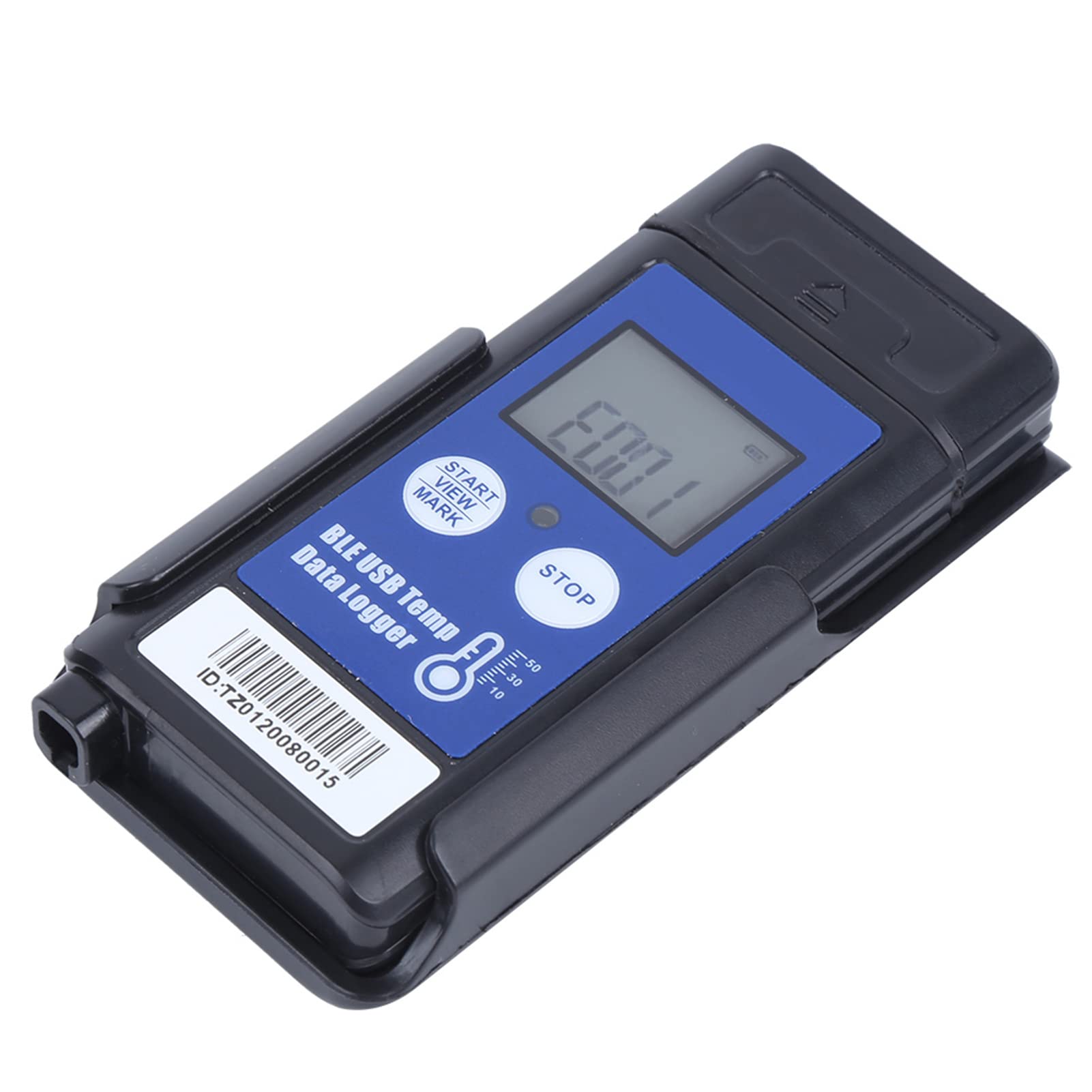 Registrador de Temperatura USB, Registrador de Datos de Monitor Portátil para Transporte en Cadena de Frío con ABS + Material Magnético