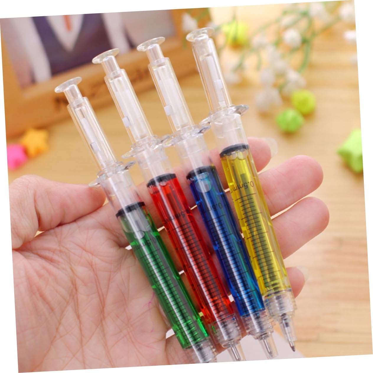 Lurrose 72 Pièces stylo créatif stylos bille crayon bille fournitures scolaire school supplies en forme à bille