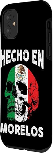 Vista 11 de iPhone 13 Pro Max Hecho en Morelos México - Bandera mexicana - Funda Morelos