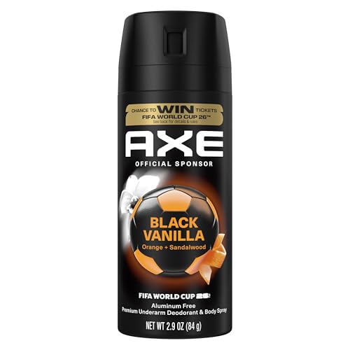 AXE Fine Fragrance Collection Body Spray Black Vanilla 72 Hour Freshness Aluminum Free 2.9 oz
