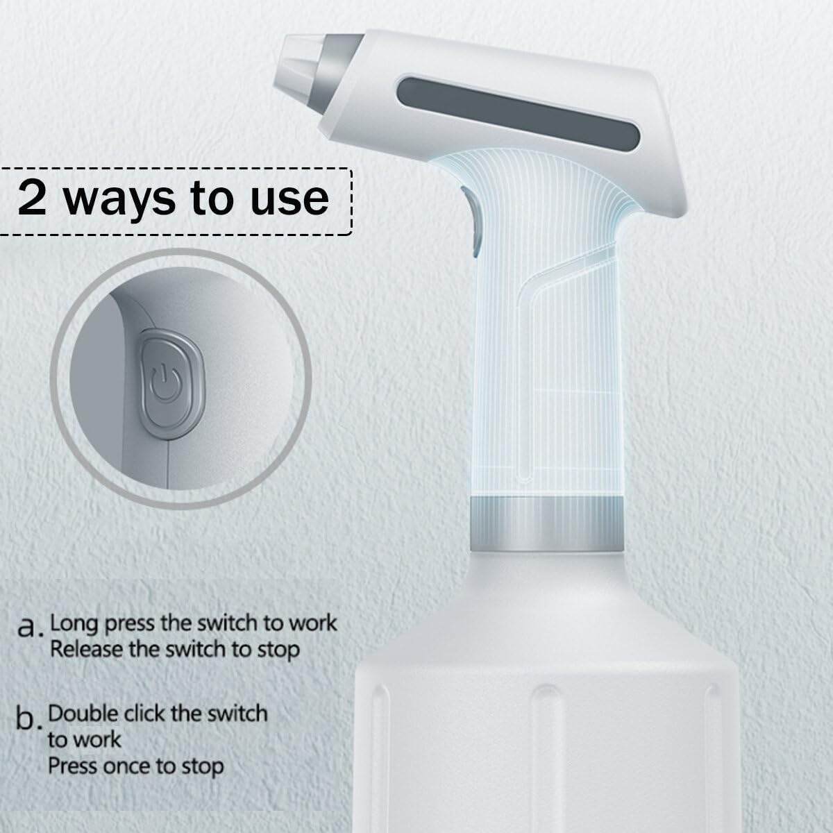 900ML Automatic Electric Garden Sprayer USB Rechargeable Water Spray Pot