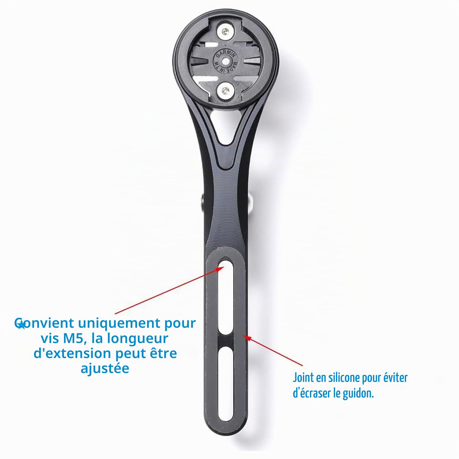 Support de vélo pour guidon aéro, montage combiné intégré avant compatible Garmin Edge Wahoo Elemnt