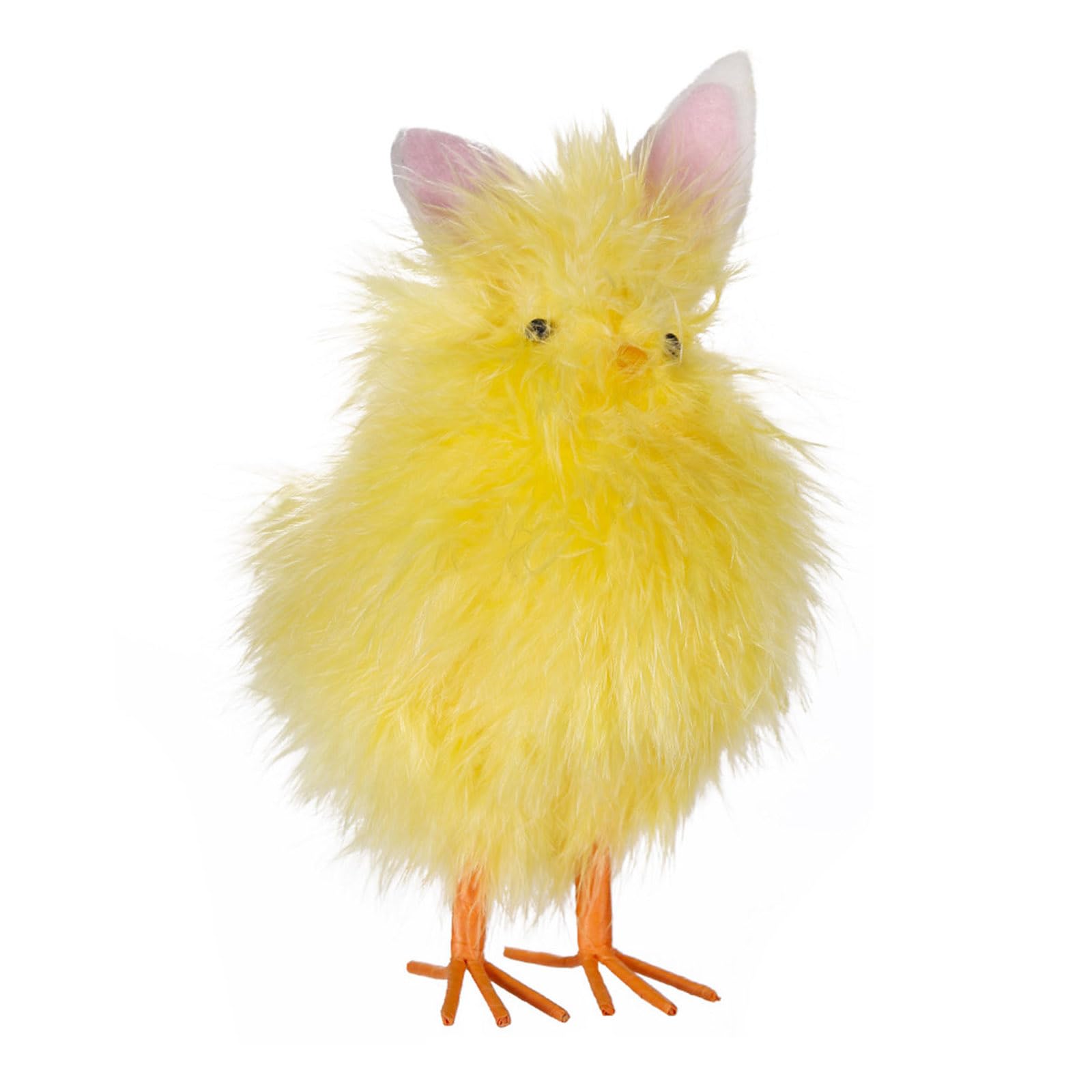Hsioluted Chicken Ornament Artificial Feather Chicken Toy Lovely Easter Decorations for Party Easter Decorations Little Yellow Ornament Artificial Toy