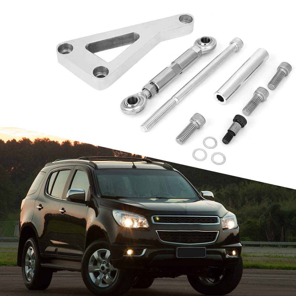 KUIDAMOS Kit Staffa di Montaggio Motore Motore Pompa Acqua Ad Alte Prestazioni in Lega di Alluminio per Chevy 350 Sostituisci OE 291825042444 Adatto per Appassionati e Professionisti Argento