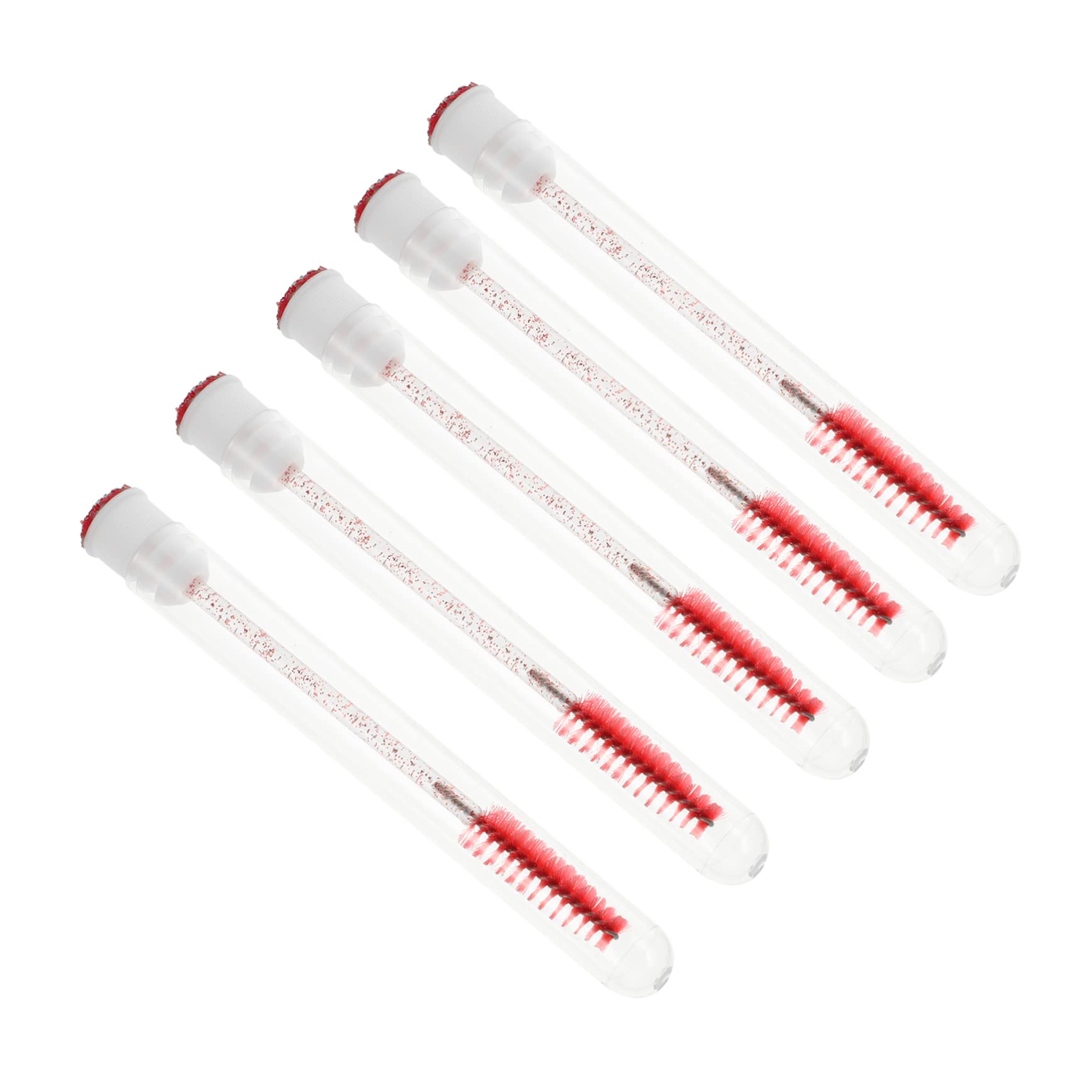 FOMIYES Lashes Eyelash Mascara Portable Tube 10pcs Lash Brush Wands for Home Use