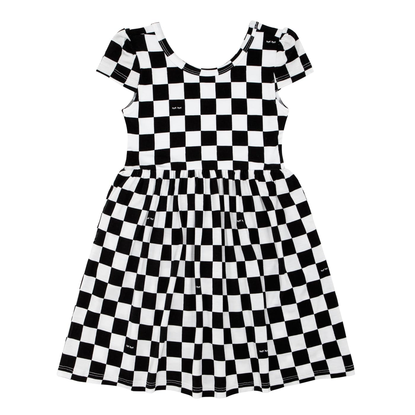 Little Sleepies Skaterkleid mit Flügelärmeln – Kleinkind-Mädchen, Viskose aus Bambus, Kinderkleid mit Taschen und atmungsaktivem Wirbelrock