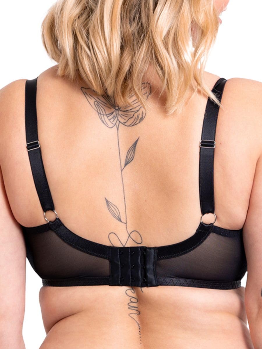 Daze - Reggiseno a balconcino imbottito, colore: Nero