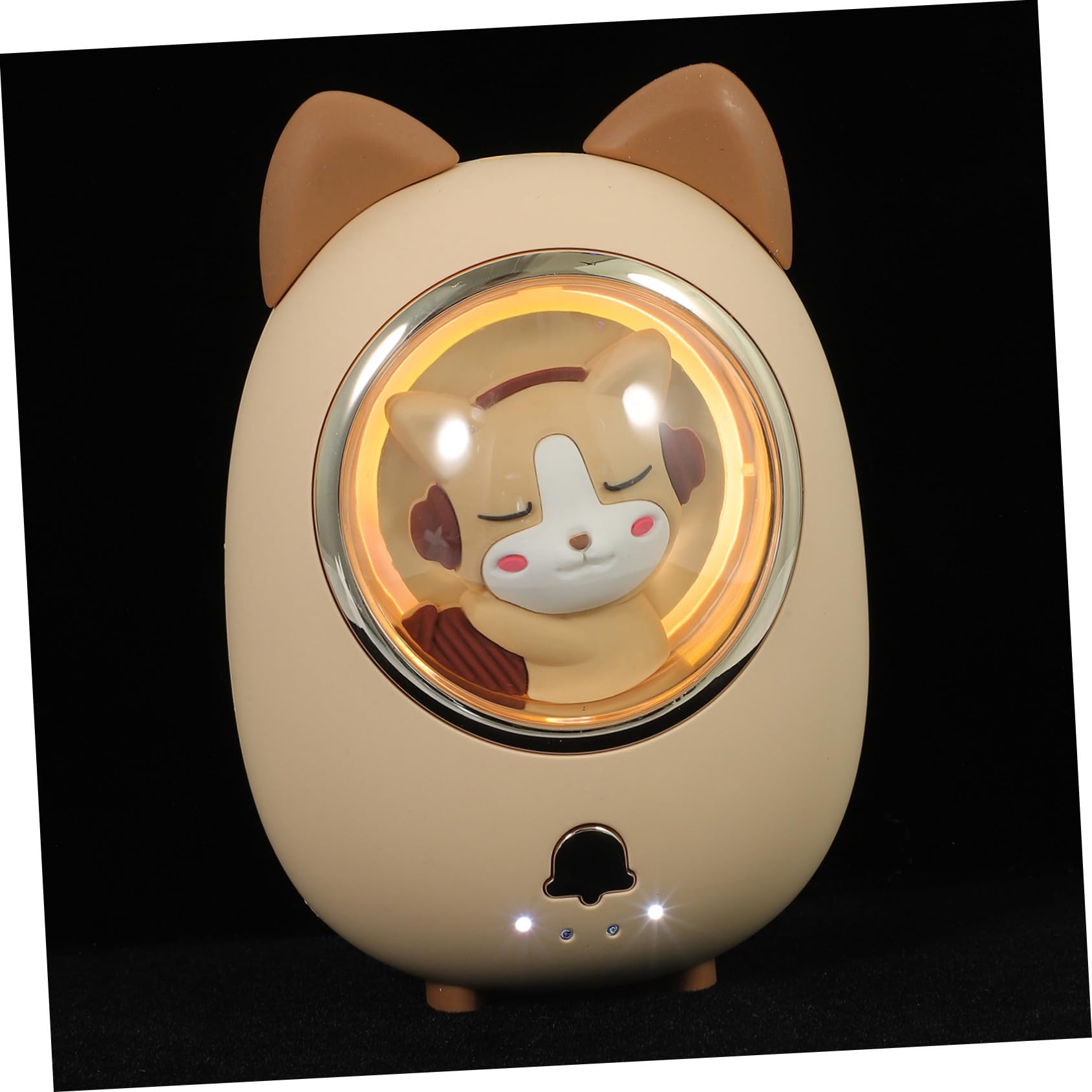 Chauffe-Mains USB Rechargeable D’Animaux Mini Chauffe-Poche Lumineux Protection Anti-Surchauffe Portable et Léger pour Activités Extérieures Hivernales