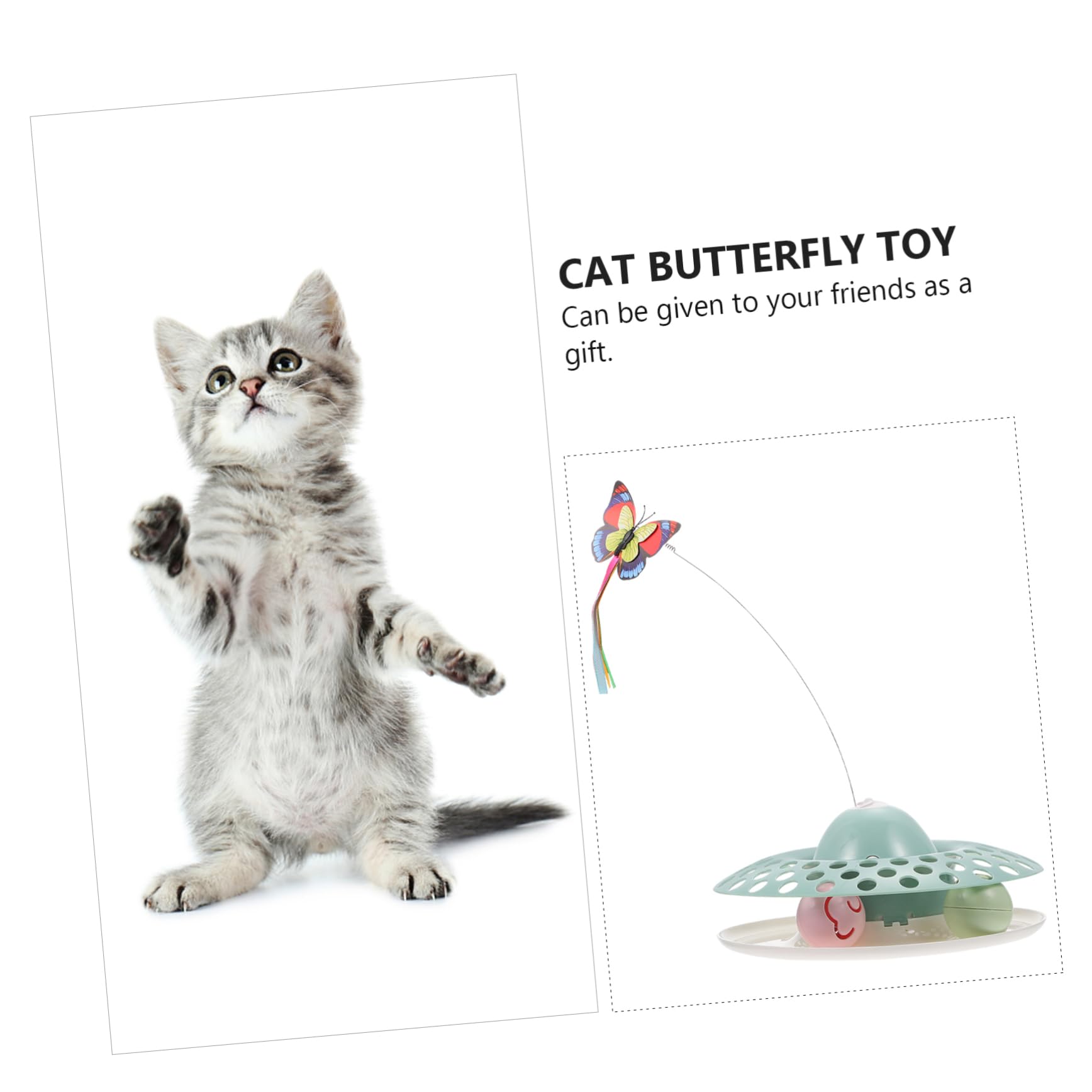 POPETPOP 1 Juego Juguete para Gatos Teaser De Gato Gatito Ejercicio Juguete Palo De Burlas De Gato Juguete para Mascotas Perro Abdominales Gato Divertido Palo De