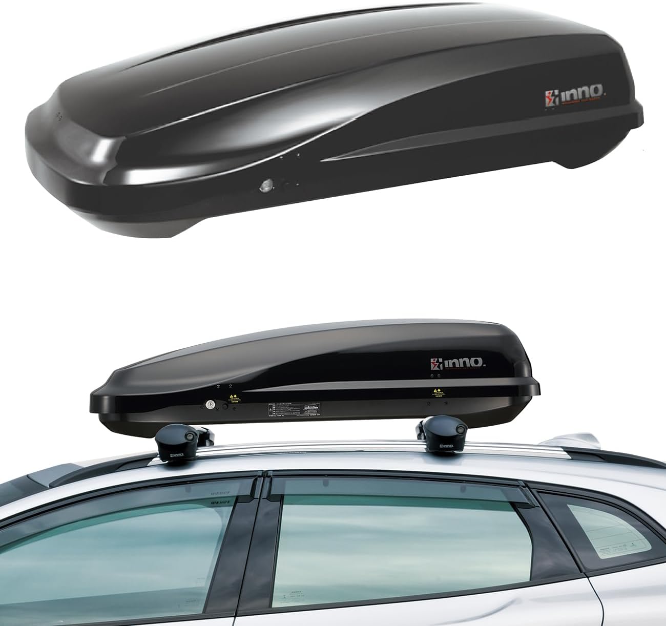 INNO BRA240BK Ridge Cargo Box - 8 Cubic FT (Gloss Black)