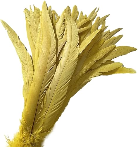Miniatura 7 de LONDGEN 50 plumas de cola de coque de gallo natural de 12 a 14 pulgadas para actuaciones escénicas y decoración de disfraces (negro)