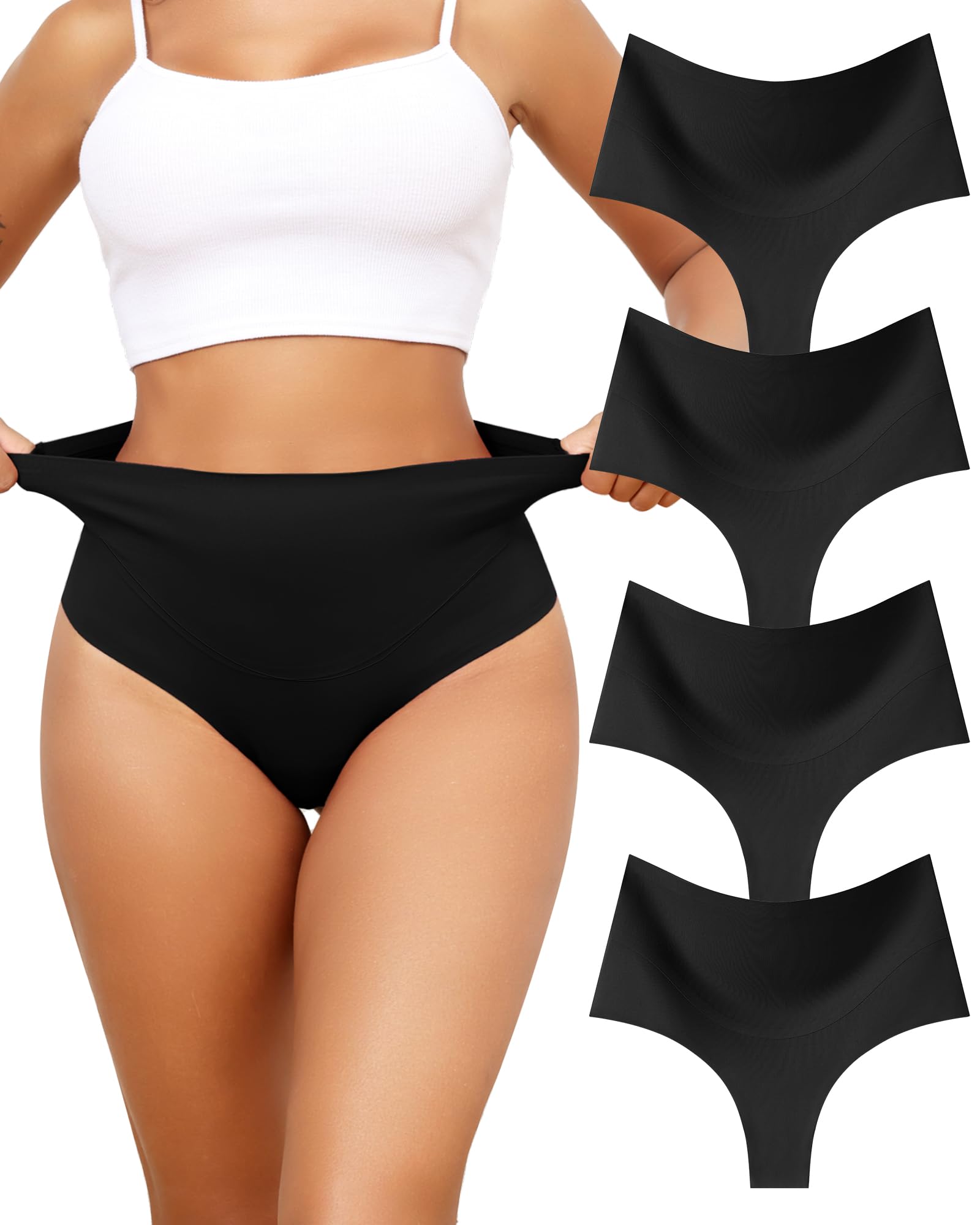 Levao Bauchweg Unterhose Damen Shapewear Tanga Hoher Taille Nahtlos Miederhose Figurformende Miederslip Unterwäsche Miederpant Shaper Bauch Weg Hose für Frauen