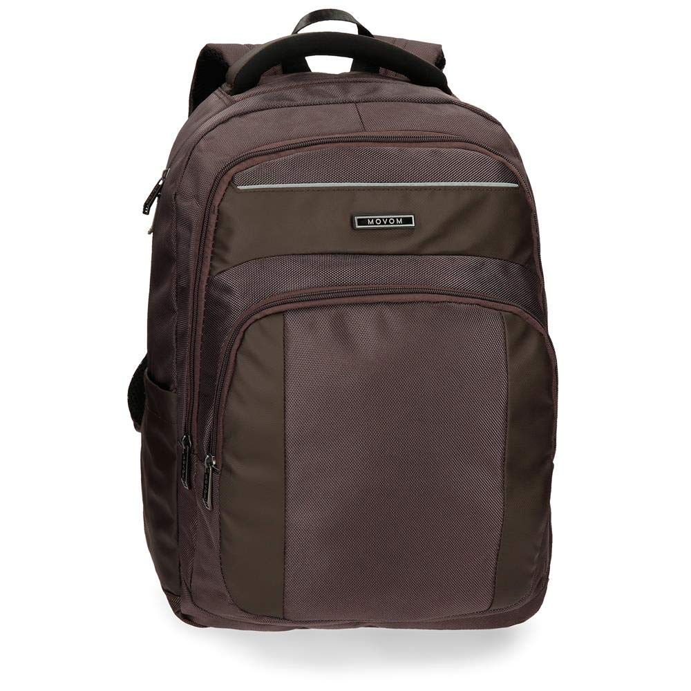 MOVOMClark Adaptable Backpack with USB output Brown 32x46x14,5 cms Polyester 17,3" 21.34L