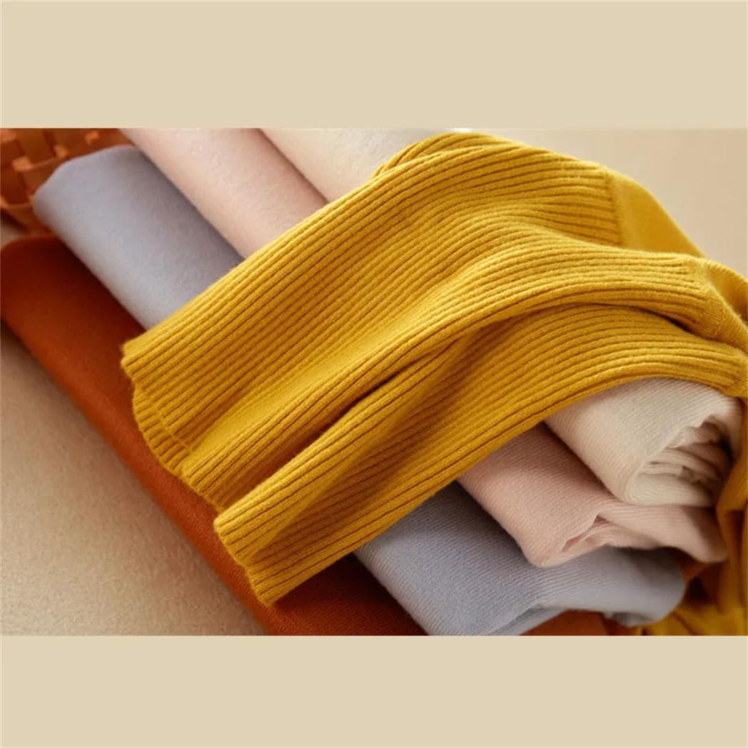Maglione da donna oversize a maniche lunghe a collo alto autunno inverno top tinta unita maglione lavorato a maglia spessa