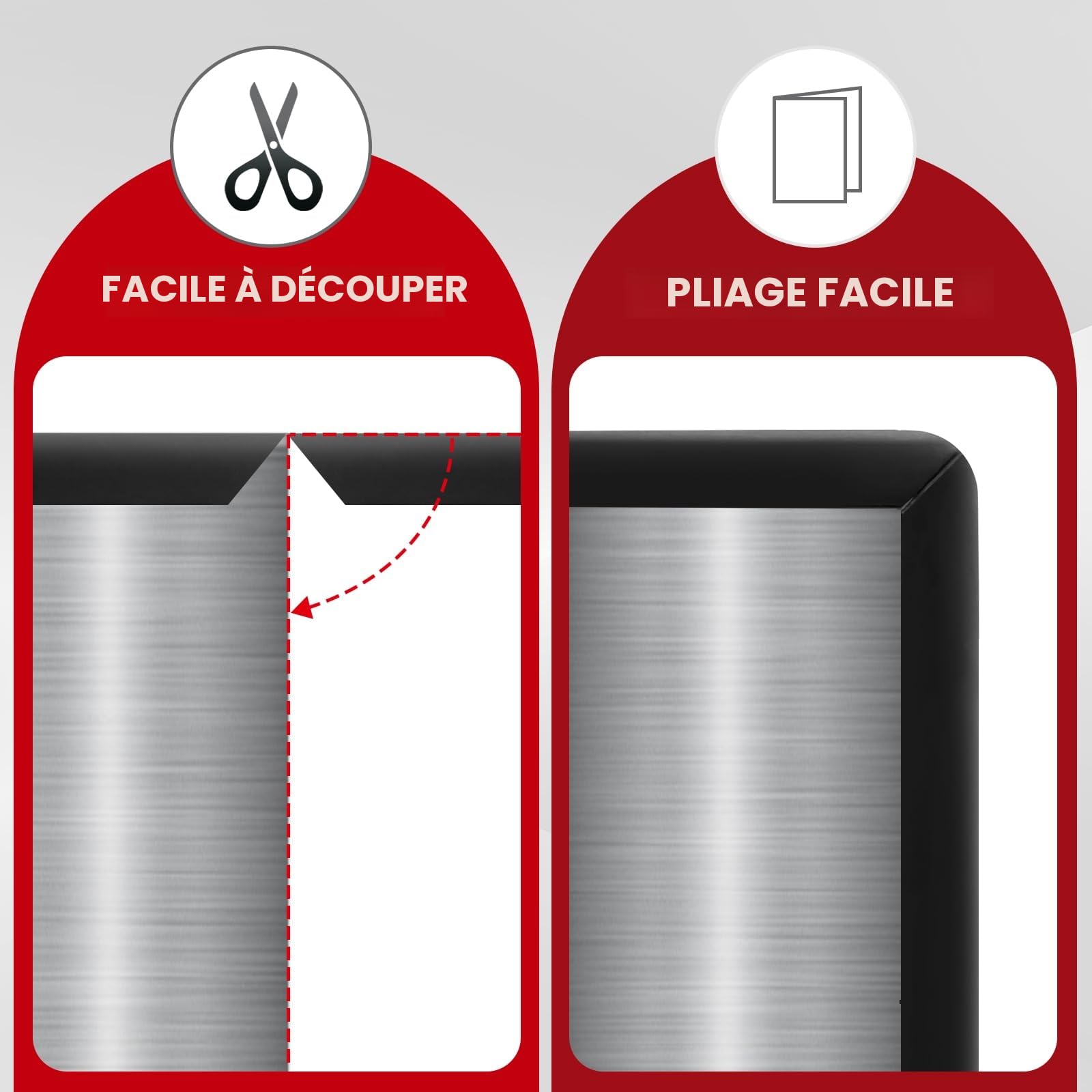 Bordure en Caoutchouc, Bordure autocollante en U, Protection de Bord Flexible en Forme de U pour tôle et Verre, Taille 3 mm, Convient pour 3 à 4 mm, Longueur 6m