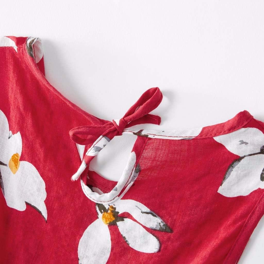 Moneycom - Vestido de Mujer sin Mangas, diseño Floral, Ideal ...