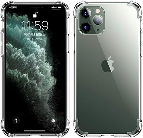 Funda transparente a prueba de golpes para iPhone 15, 15 Pro, 15 Plus, 15 ProMax (iPhone 15)