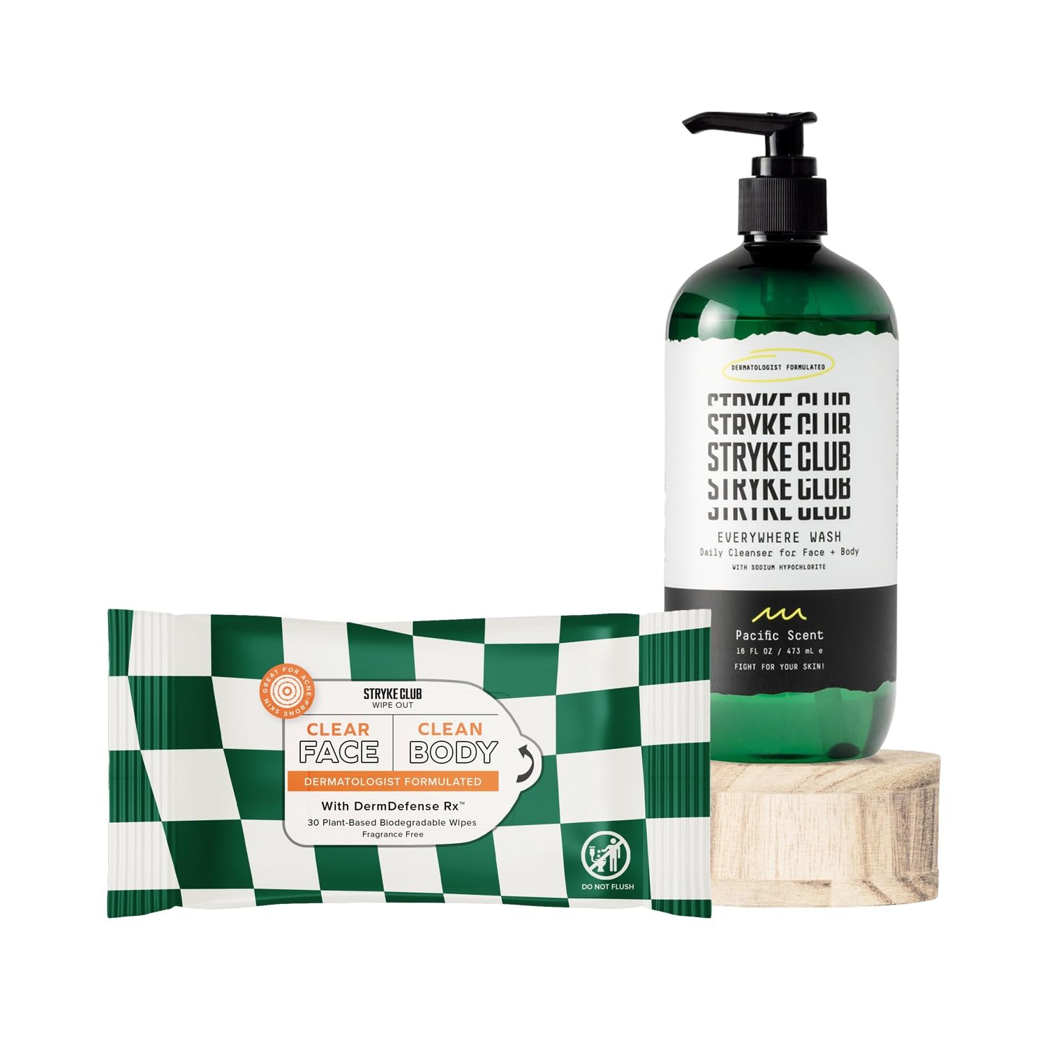 Stryke Club Zit Zapper Kit, 2Step Acne Treatment, Gentle