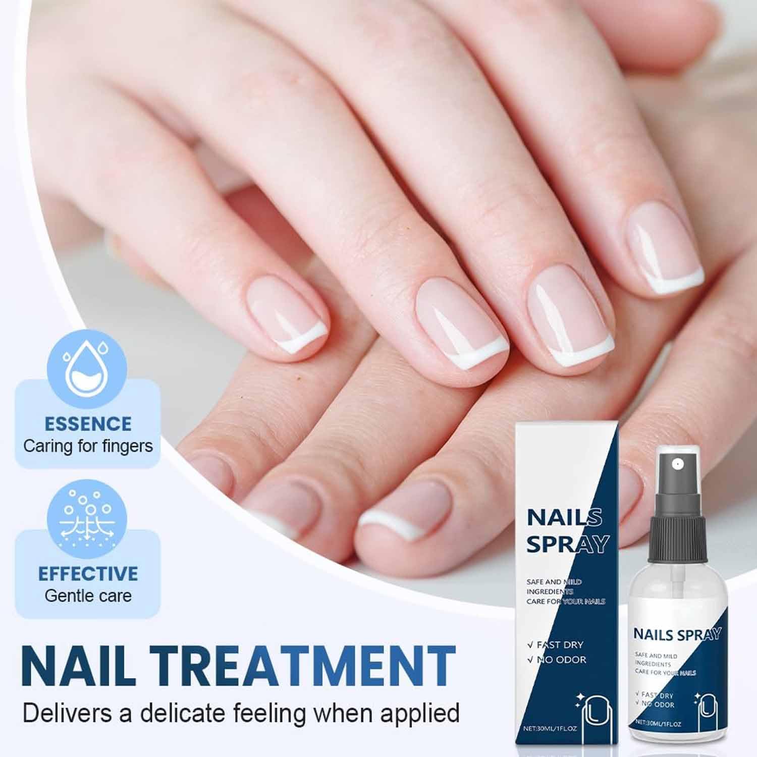 3 pezzi Spray Idratante Per La Cura Delle Unghie,Cura Nutriente Per Unghie Danneggiate Delle Mani E Dei Piedi,Mantiene I Piedi Freschi E Asciutti Tutto Il Giorno,Non Grassa,Per Tutti I Tipi Di Unghie