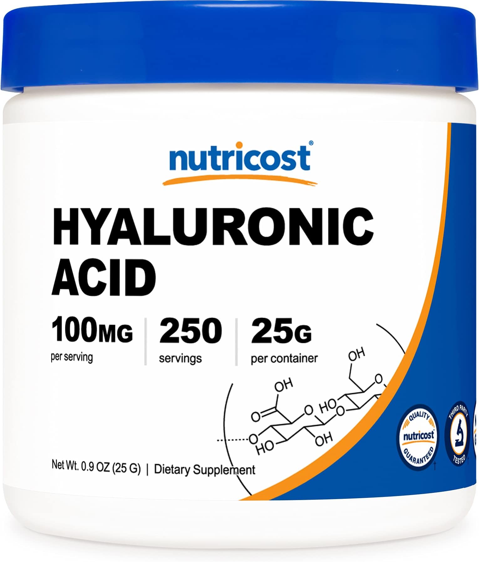 Nutricost Hyaluronic Acid Powder, Non-Gmo And Gluten Free